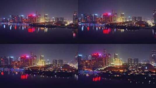 杭州夜景高清在线视频素材下载