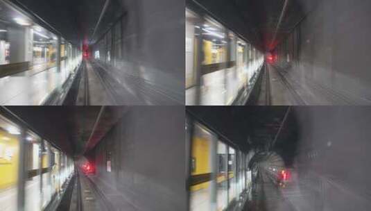 上海轨道交通隧道高清在线视频素材下载