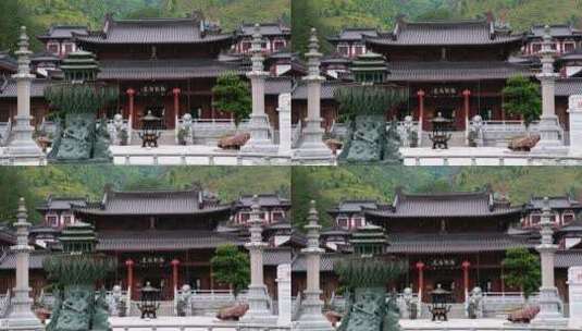 文成安福寺的一角高清在线视频素材下载