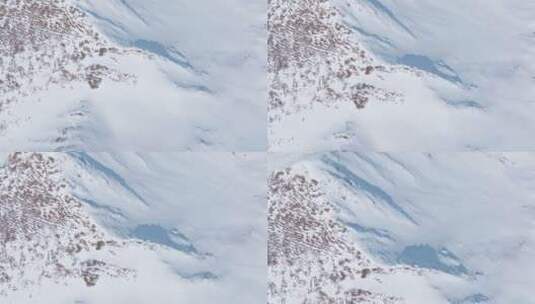 雪山航拍风景高清在线视频素材下载