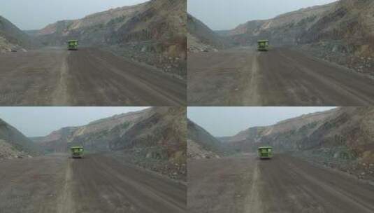矿山工程车辆LOG高清在线视频素材下载