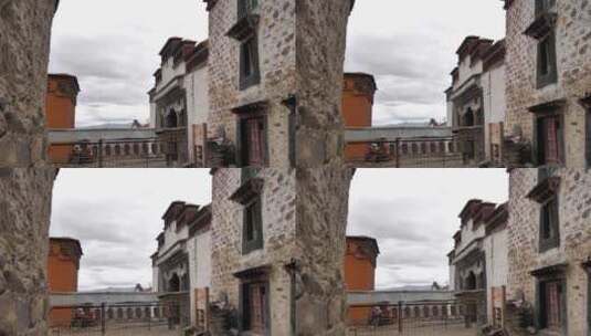 西藏江孜、特色建筑 (2)高清在线视频素材下载