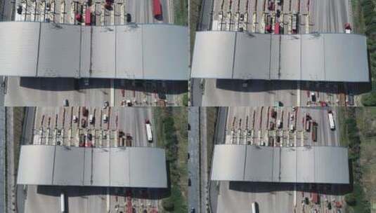 航拍绕城高速高清在线视频素材下载
