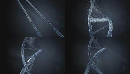 DNA分子汇聚高清在线视频素材下载