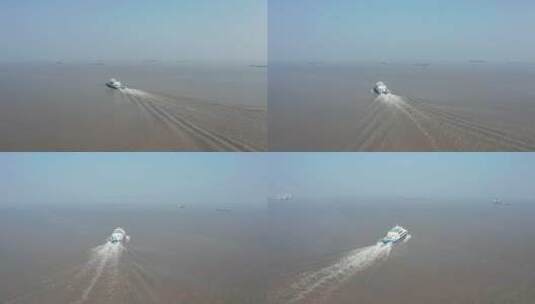 长江上行驶的游船高清在线视频素材下载
