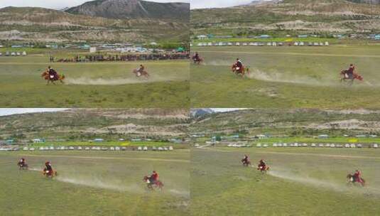 西藏赛马节高清在线视频素材下载