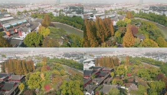上海青浦区古典园林曲水园风光高清在线视频素材下载