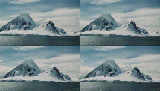 航拍南极大陆冰原高清在线视频素材下载