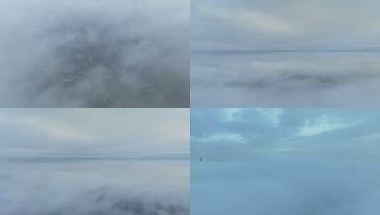 云层中飞行高清在线视频素材下载