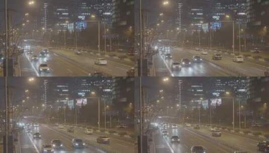 城市夜晚空镜高清在线视频素材下载