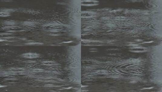 下雨水滴4K实拍高清在线视频素材下载