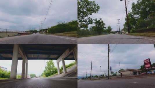 低角度拍摄街道上高清在线视频素材下载