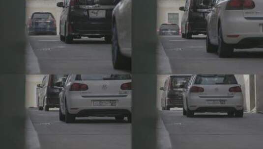 澳门汽车通行地面镜头高清在线视频素材下载
