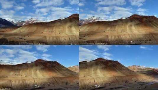 航拍川藏线 藏区 航拍大地  航拍荒漠高清在线视频素材下载