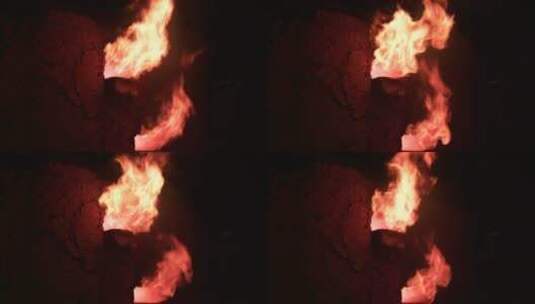 窑炉中喷出的火焰高清在线视频素材下载