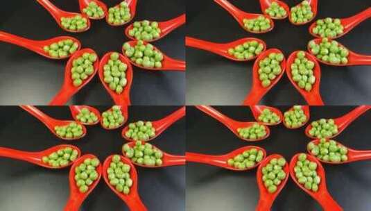 4K青豌豆食物高清在线视频素材下载