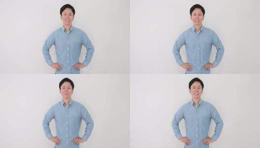 私服姿笑若人男性高清在线视频素材下载