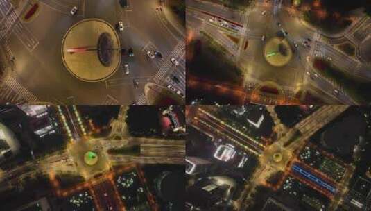 上海世纪大道俯拍高清在线视频素材下载