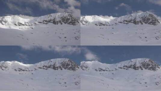 陆地冬季气候中的高海拔落基山脉高清在线视频素材下载