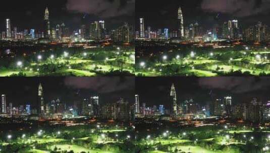 深圳沙河高尔夫球场航拍高清在线视频素材下载