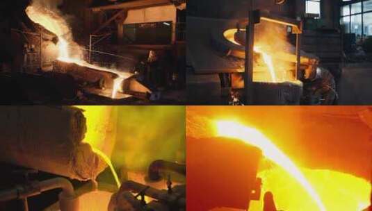 4K钢铁钢筋炼钢意志企业宣传片高清在线视频素材下载