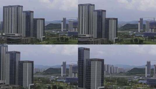 四川天府新区城市建设高楼大厦高清在线视频素材下载