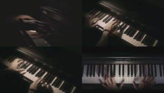 钢琴弹奏高清在线视频素材下载