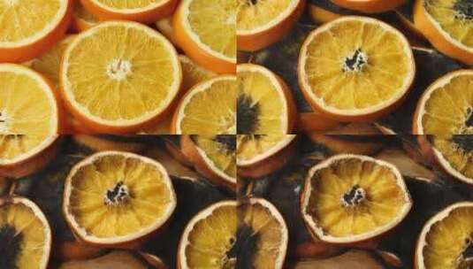 烘干香橙片高清在线视频素材下载