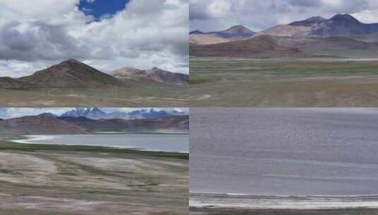 航拍西藏仲巴县草原湖泊风光高清在线视频素材下载