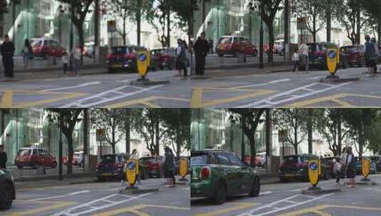 香港金钟道街景车流高清在线视频素材下载