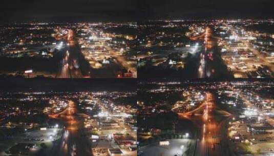 城市夜景风光唯美风景实拍素材高清在线视频素材下载