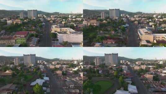 菲律宾宿务市美丽市中心的鸟瞰图。高清在线视频素材下载