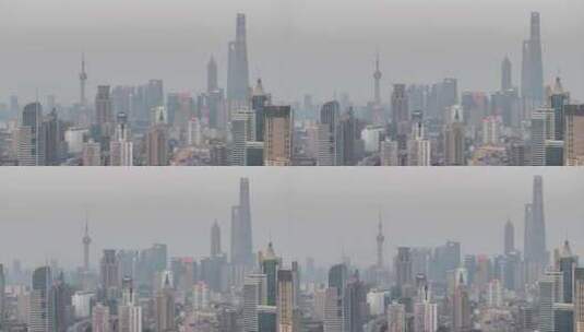航拍上海  城市风光高清在线视频素材下载