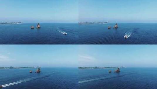 葫芦岛东戴河东临碣石历史海洋 (3)高清在线视频素材下载