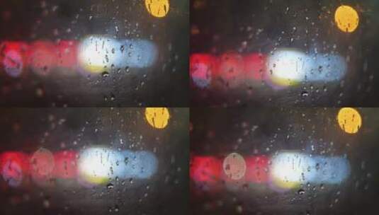 车窗雨滴高清在线视频素材下载