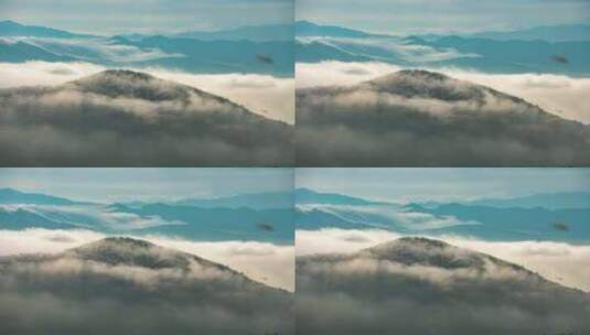 森林云海流云延时摄影高清在线视频素材下载