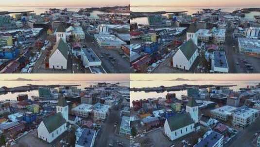 4K航拍挪威罗弗敦群岛亨宁斯维尔无限风光高清在线视频素材下载