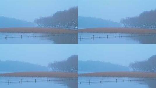 雾西湖风景高清在线视频素材下载