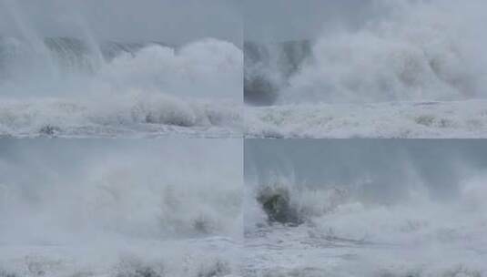 大海海洋海浪波涛翻涌巨浪企业精神励志高清在线视频素材下载