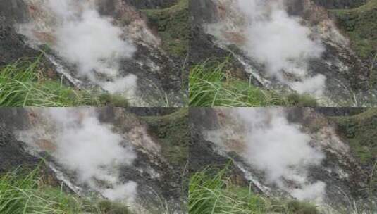 烟雾从山上冒出 高清在线视频素材下载
