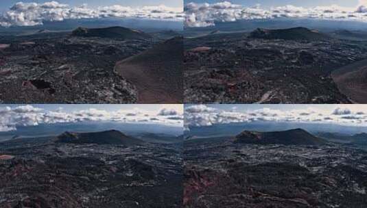 火山景观航拍高清在线视频素材下载