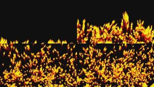 满屏火苗乱窜高清在线视频素材下载