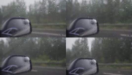 雨天开车高清在线视频素材下载