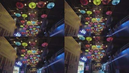上海风情街1192弄4K实拍视频素材高清在线视频素材下载