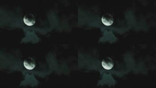 月亮前的乌云高清在线视频素材下载
