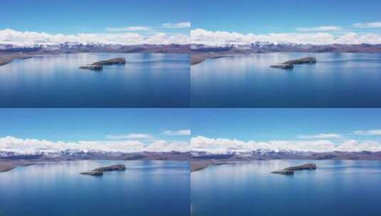 西藏 阿里南线 普莫雍错 机车旅行 高原湖泊高清在线视频素材下载