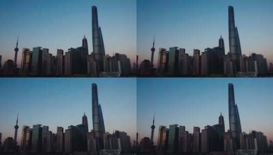 上海华灯初上延时摄影高清在线视频素材下载