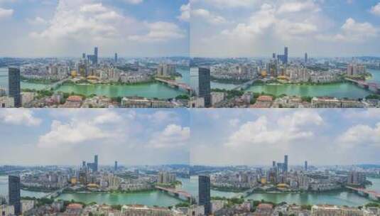 广西柳州城市全景延时摄影4K高清在线视频素材下载
