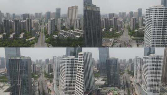 航拍 广东 佛山 新城 城市 风光高清在线视频素材下载