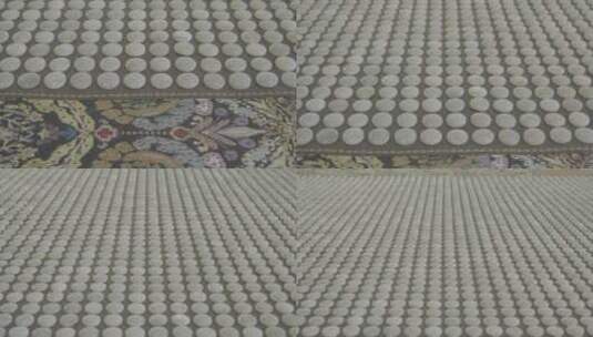 玉石片制作而成的床垫LOG视频素材高清在线视频素材下载